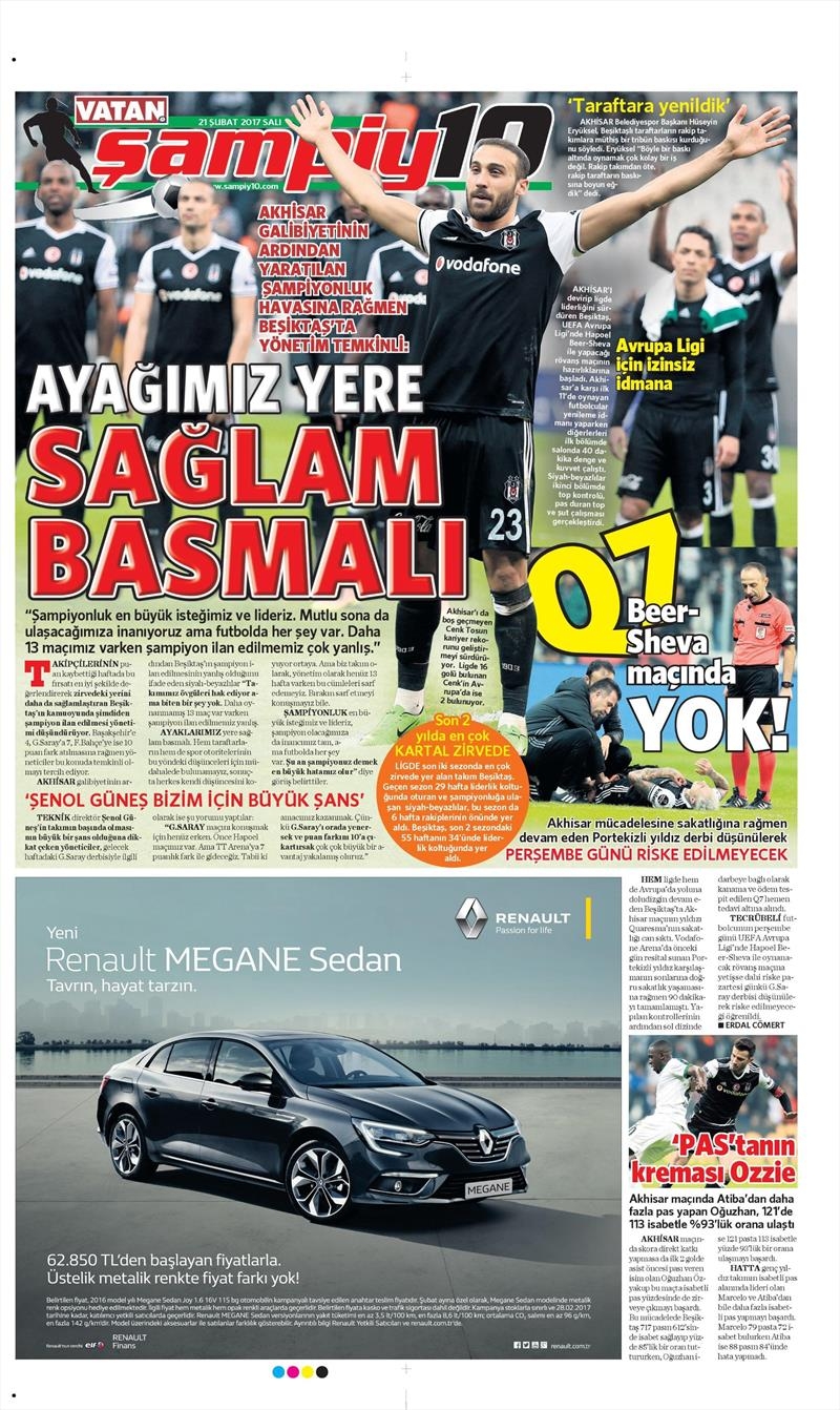 21 Şubat 2017 | İşte gazetelerin Beşiktaş manşetleri - Görsel 14