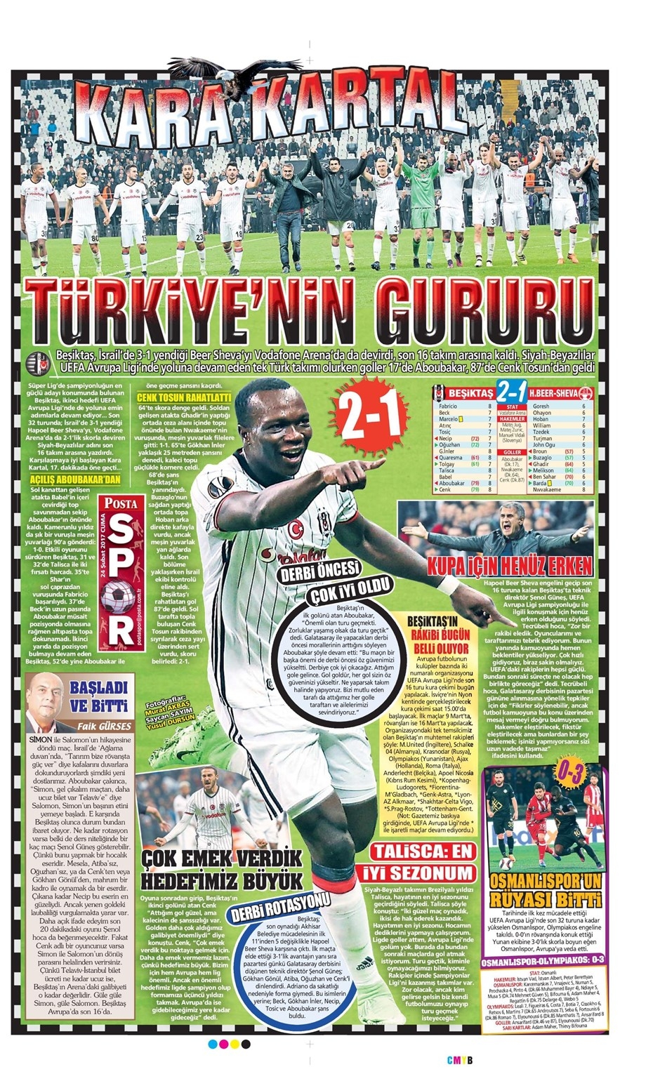 24 Şubat 2017 | İşte gazetelerin Beşiktaş manşetleri - Görsel 4