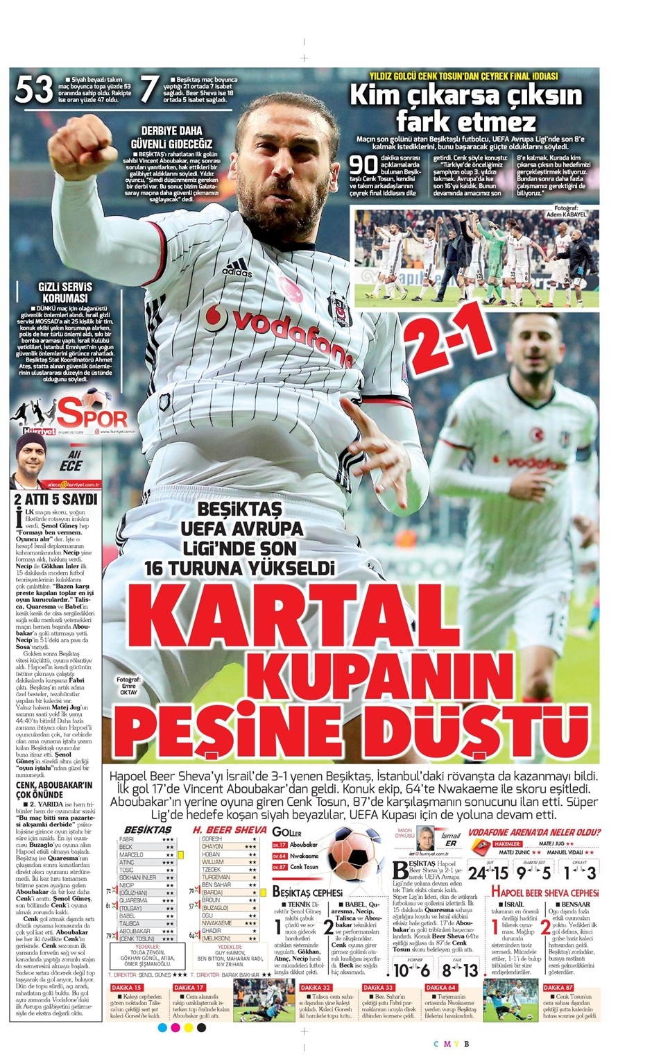 24 Şubat 2017 | İşte gazetelerin Beşiktaş manşetleri - Görsel 6
