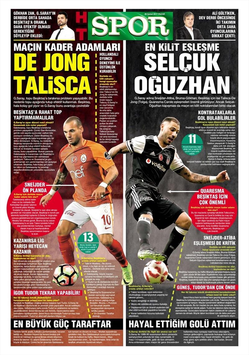 26 Şubat 2017 | İşte gazetelerin Beşiktaş manşetleri - Görsel 1