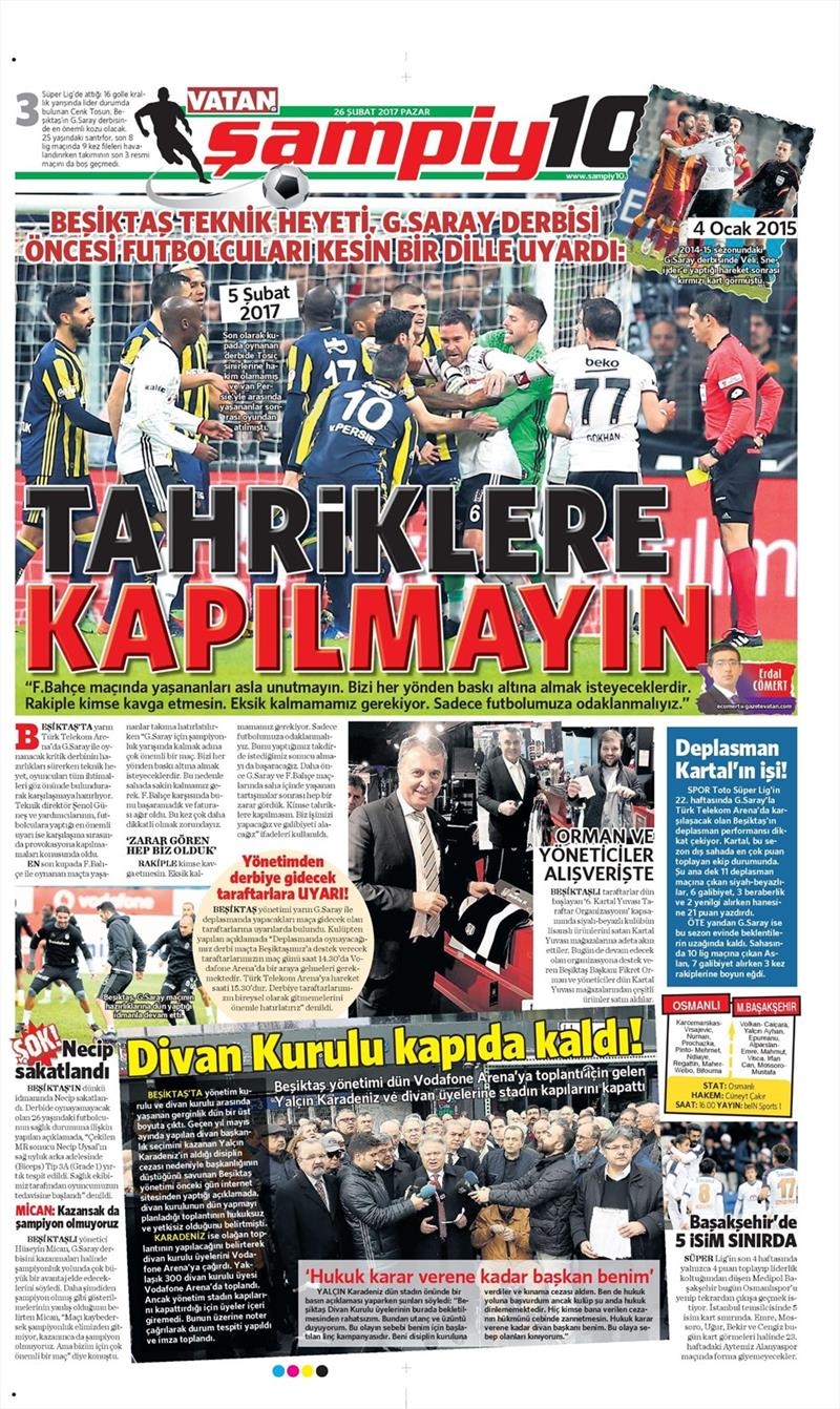 26 Şubat 2017 | İşte gazetelerin Beşiktaş manşetleri - Görsel 2