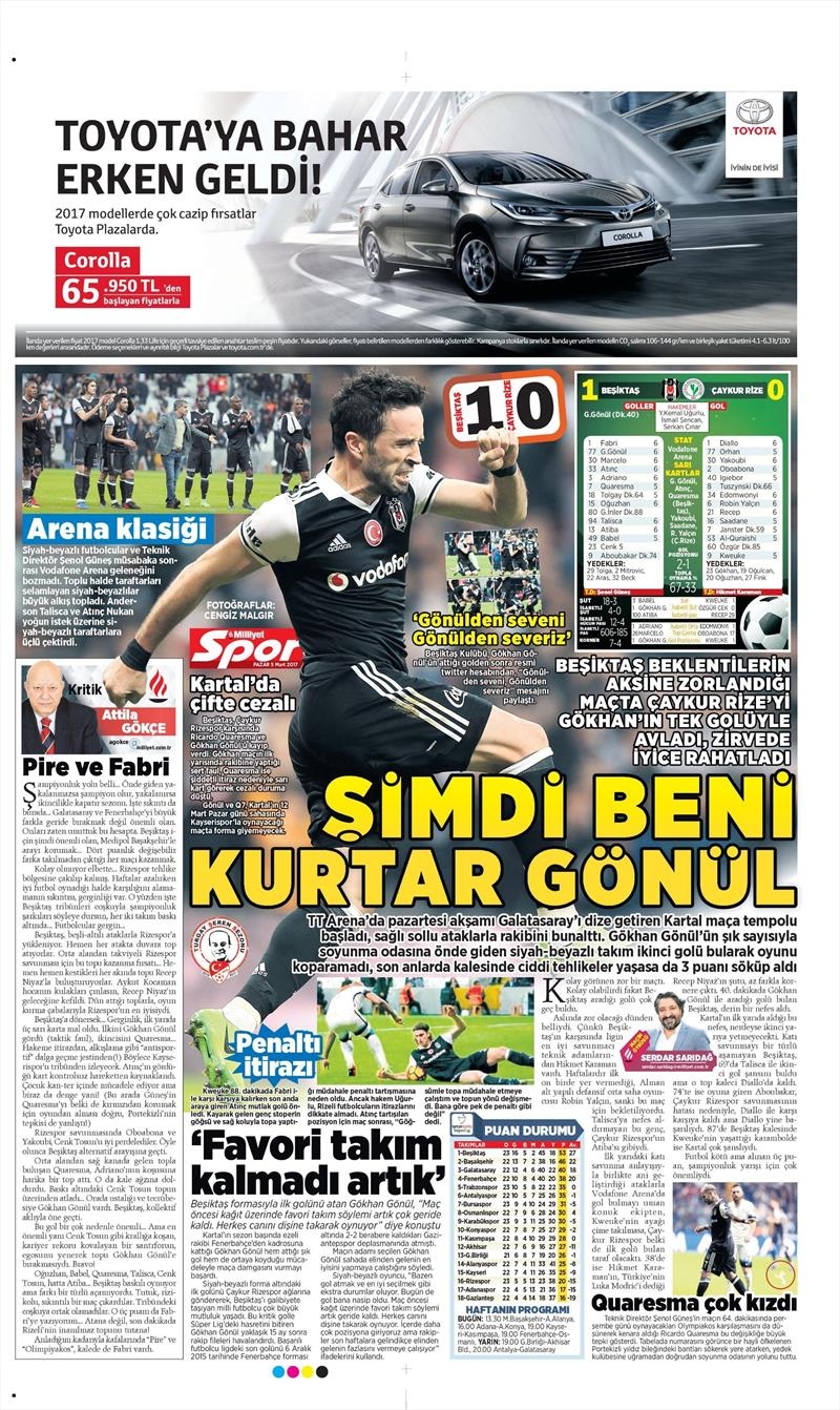 5 Mart 2017 | İşte galibiyet manşetleri - Görsel 11