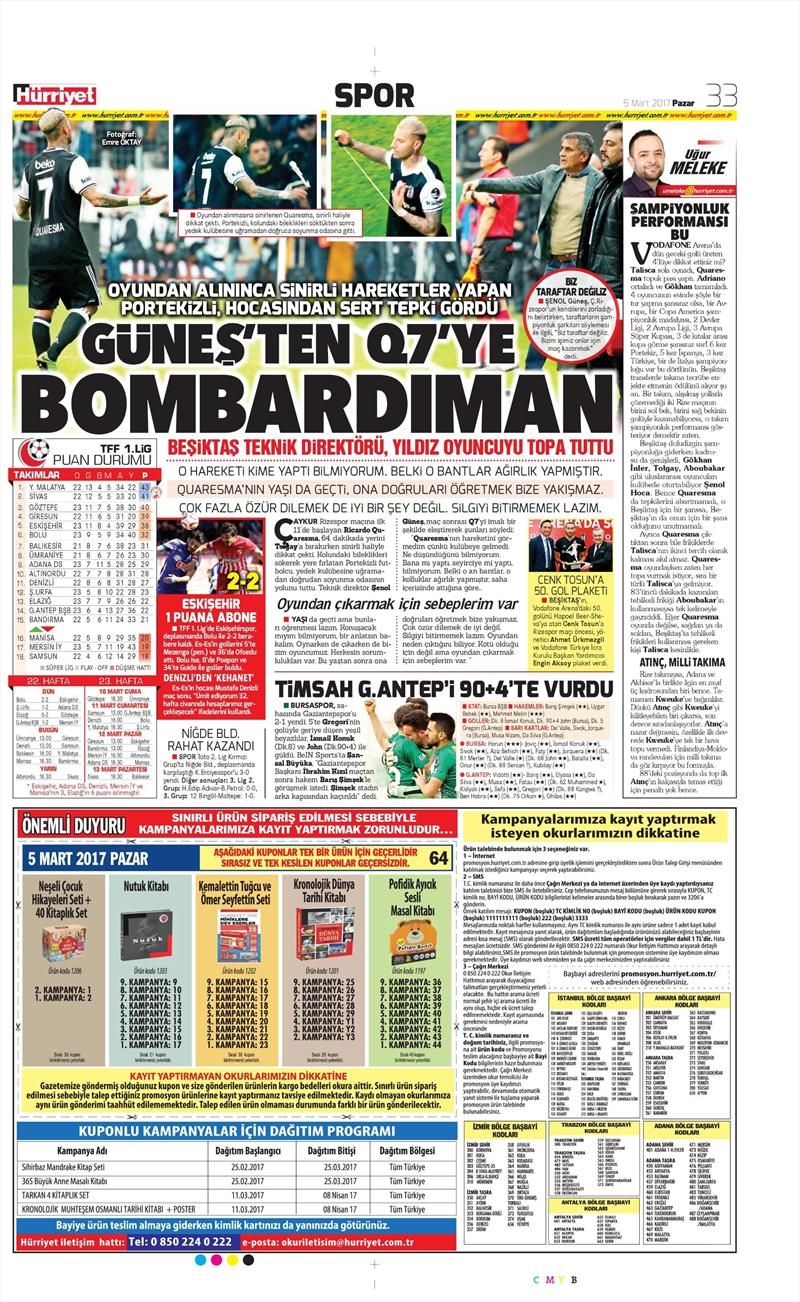 5 Mart 2017 | İşte galibiyet manşetleri - Görsel 8