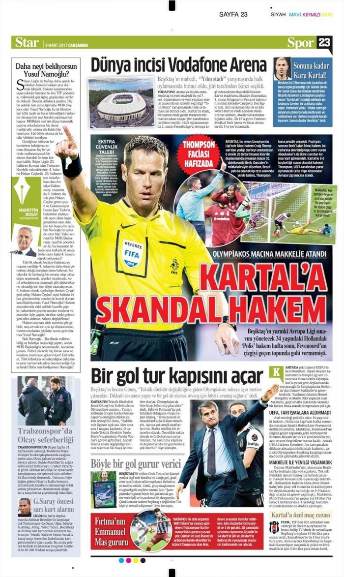8 Mart 2017 | İşte gazetelerin Beşiktaş manşetleri - Görsel 3