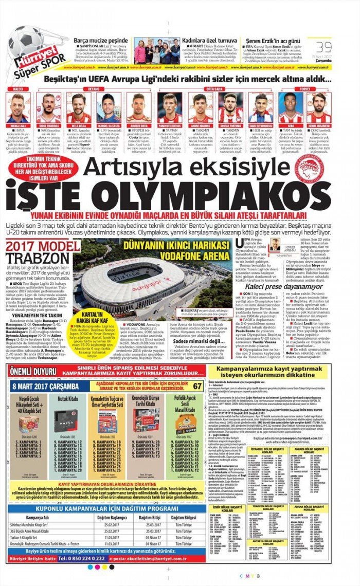 8 Mart 2017 | İşte gazetelerin Beşiktaş manşetleri - Görsel 7