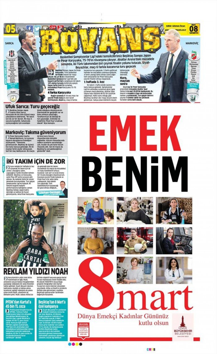 8 Mart 2017 | İşte gazetelerin Beşiktaş manşetleri - Görsel 8