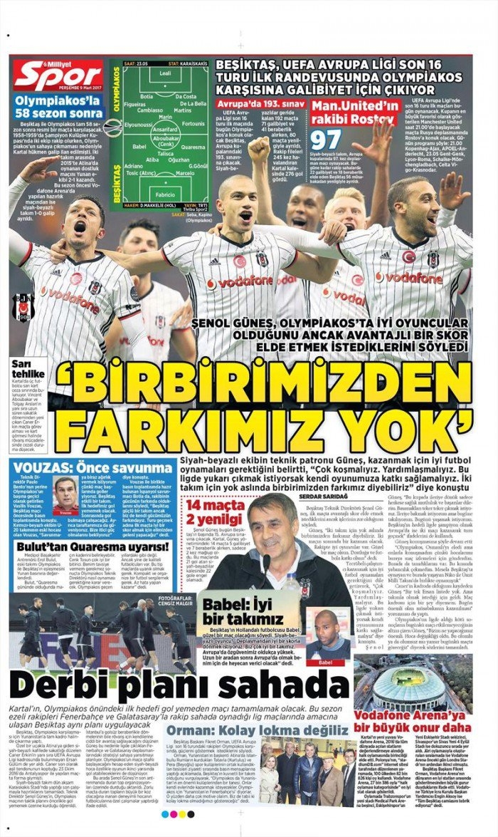 9 Mart 2017 | İşte gazetelerin Beşiktaş manşetleri - Görsel 2