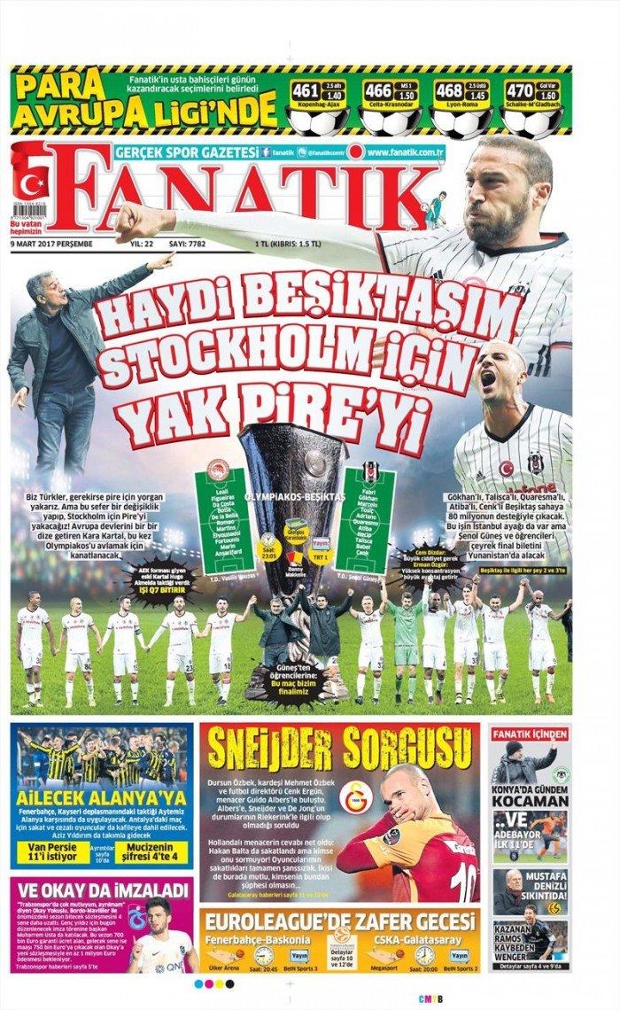 9 Mart 2017 | İşte gazetelerin Beşiktaş manşetleri - Görsel 6