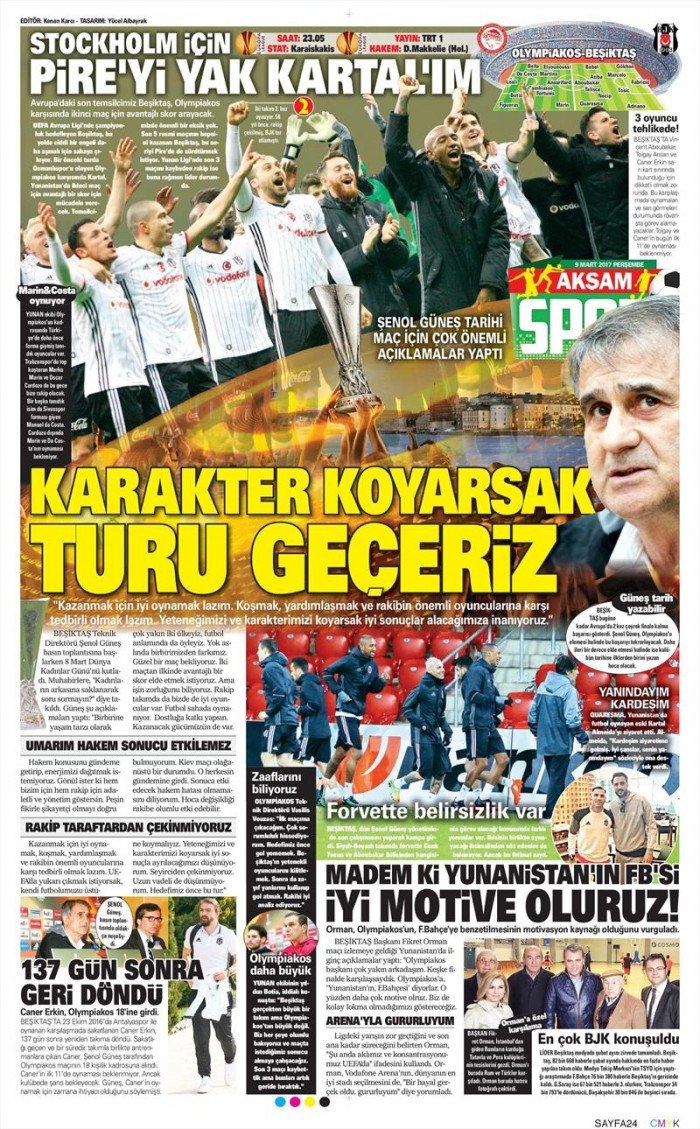 9 Mart 2017 | İşte gazetelerin Beşiktaş manşetleri - Görsel 8