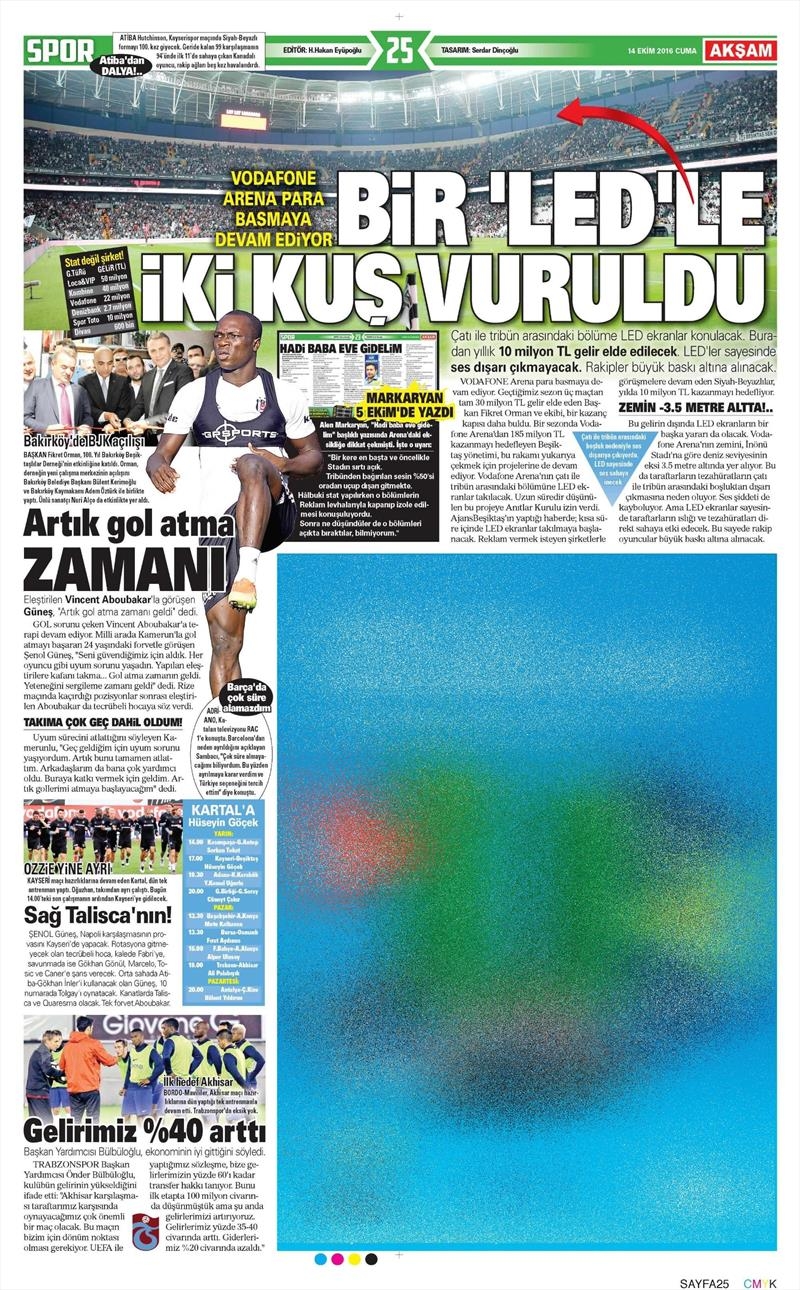14 Ekim 2016 | Gazetelerin Beşiktaş manşetleri - Görsel 11