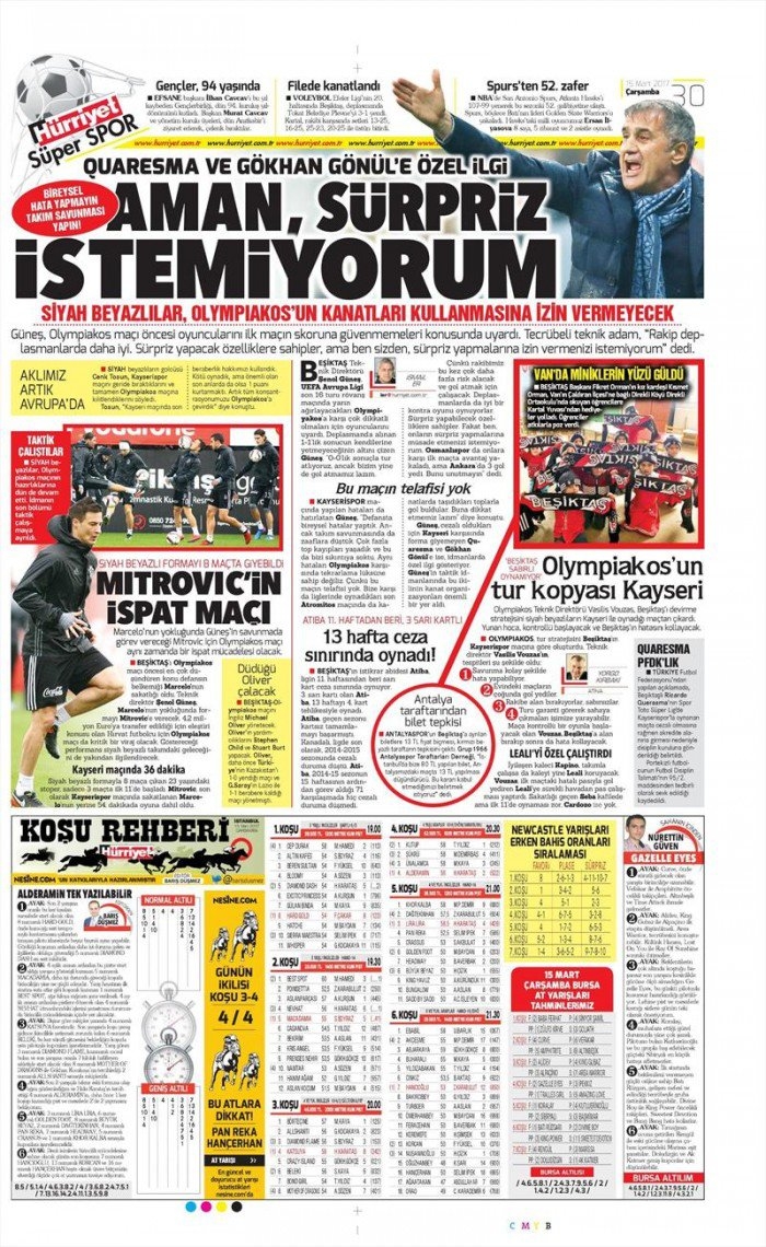 15 Mart 2017 | İşte gazetelerin Beşiktaş manşetleri - Görsel 6