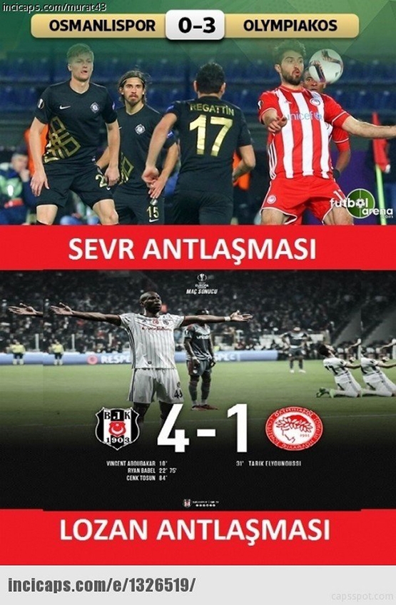 Beşiktaş, Olympiakos'u devirdi! Sosyal alemde capsler patladı - Görsel 14
