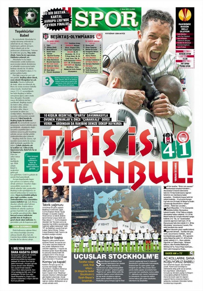 17 Mart 2017 | İşte gazetelerin Beşiktaş manşetleri - Görsel 13