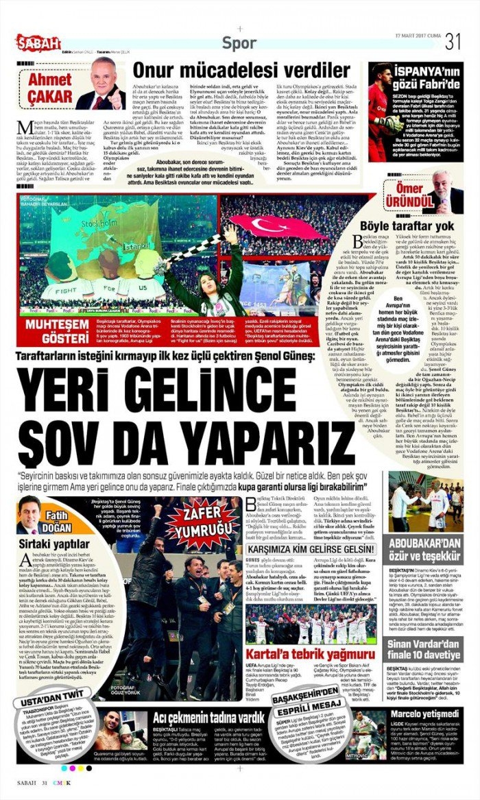 17 Mart 2017 | İşte gazetelerin Beşiktaş manşetleri - Görsel 20