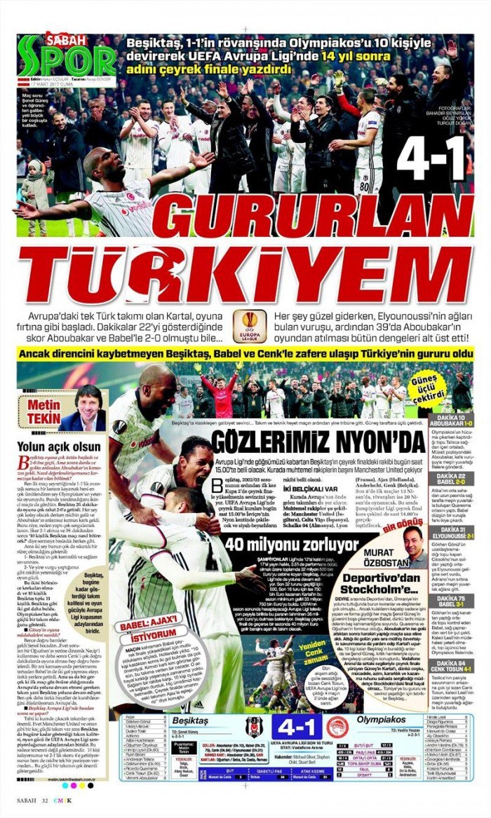 17 Mart 2017 | İşte gazetelerin Beşiktaş manşetleri - Görsel 21