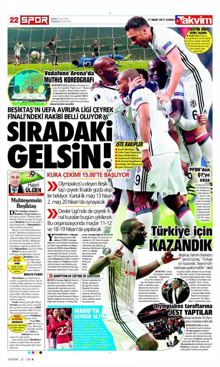17 Mart 2017 | İşte gazetelerin Beşiktaş manşetleri - Görsel 22