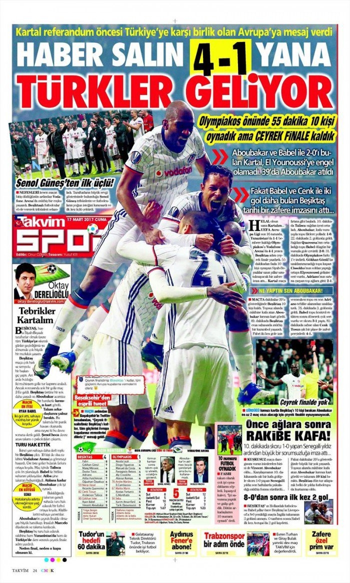 17 Mart 2017 | İşte gazetelerin Beşiktaş manşetleri - Görsel 23