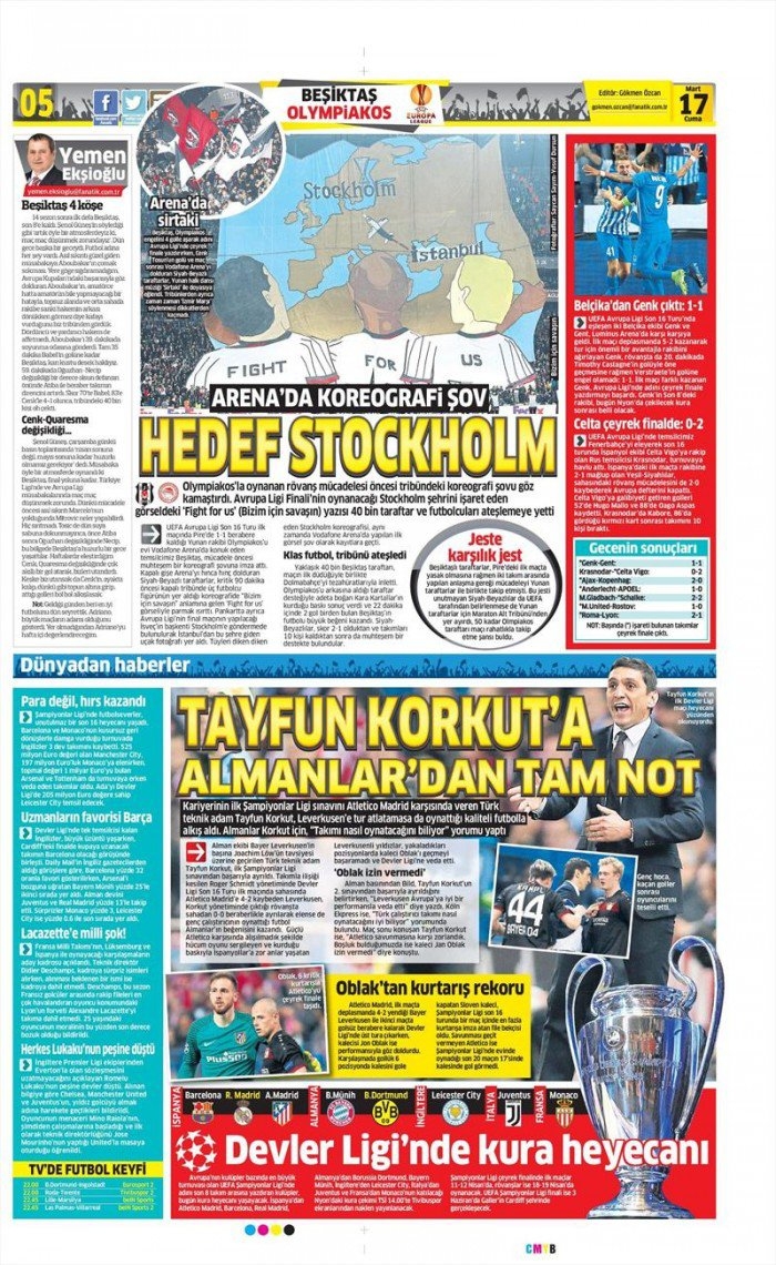 17 Mart 2017 | İşte gazetelerin Beşiktaş manşetleri - Görsel 5
