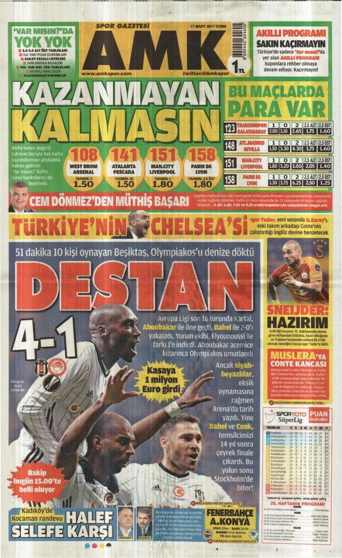 17 Mart 2017 | İşte gazetelerin Beşiktaş manşetleri - Görsel 6
