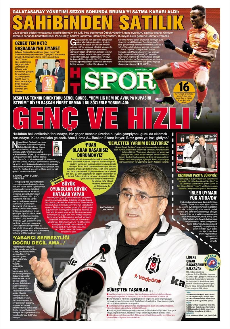 31 Mart 2017 | İşte gazetelerin Beşiktaş manşetleri - Görsel 3