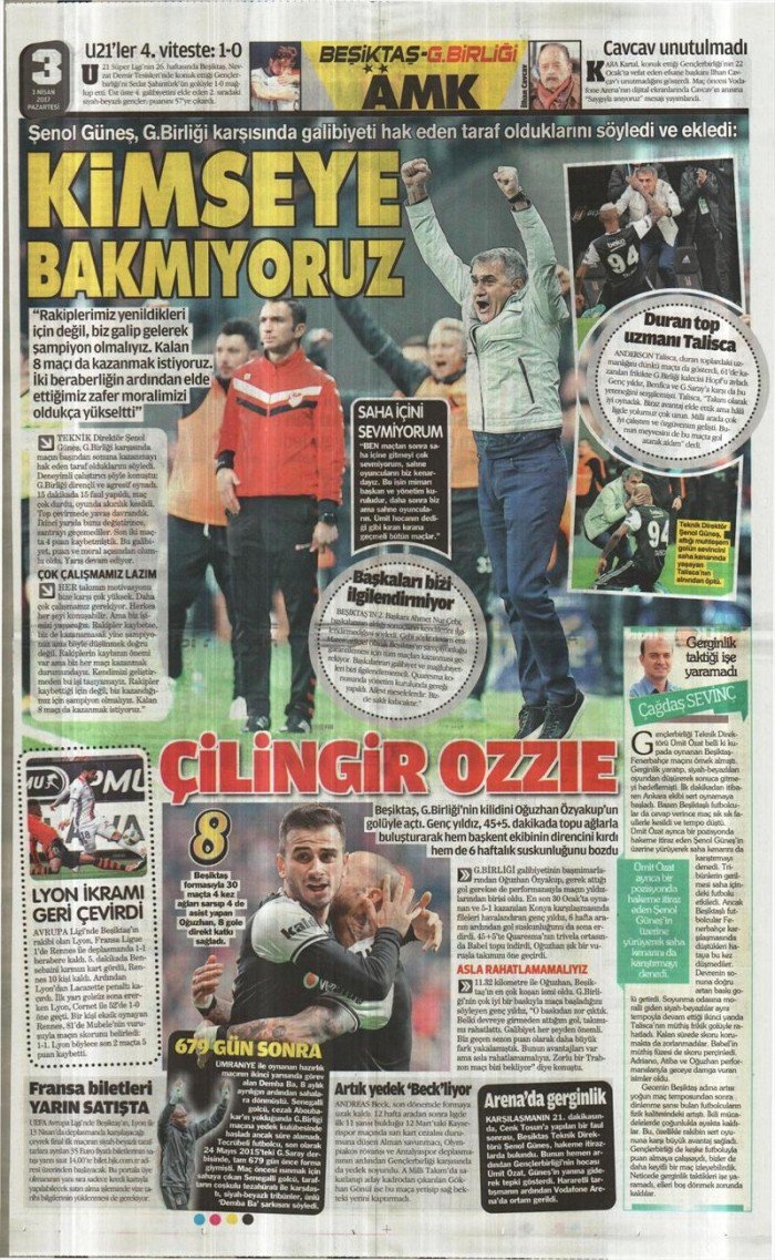 3 Nisan 2017 | İşte gazetelerin Beşiktaş manşetleri - Görsel 10