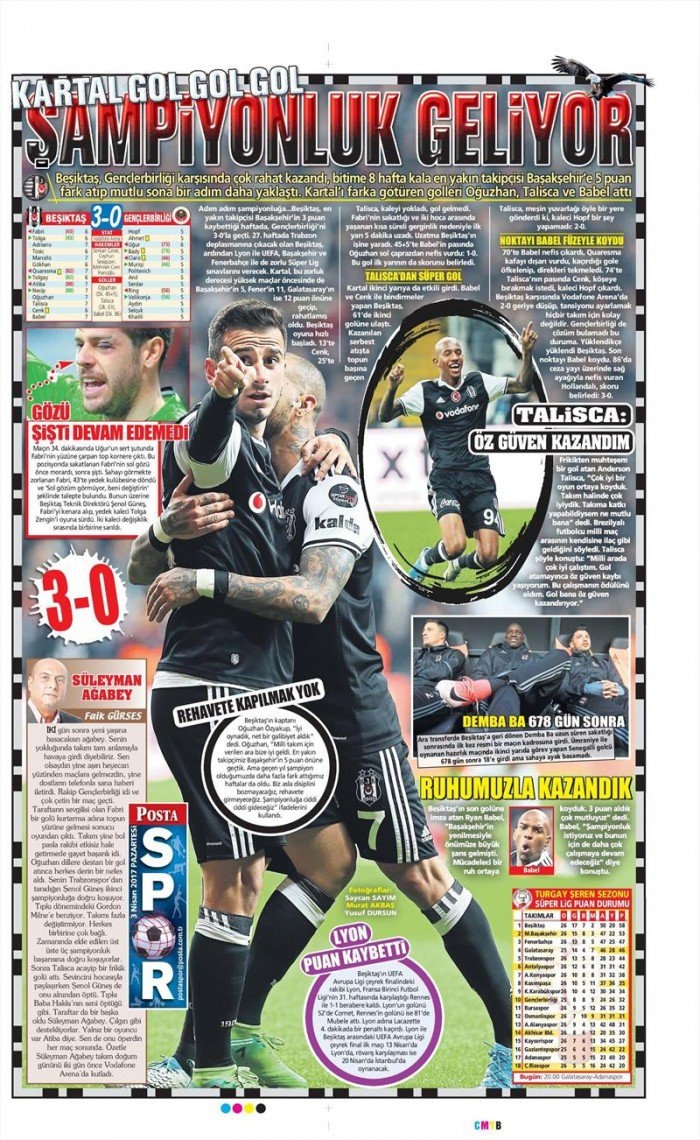3 Nisan 2017 | İşte gazetelerin Beşiktaş manşetleri - Görsel 11