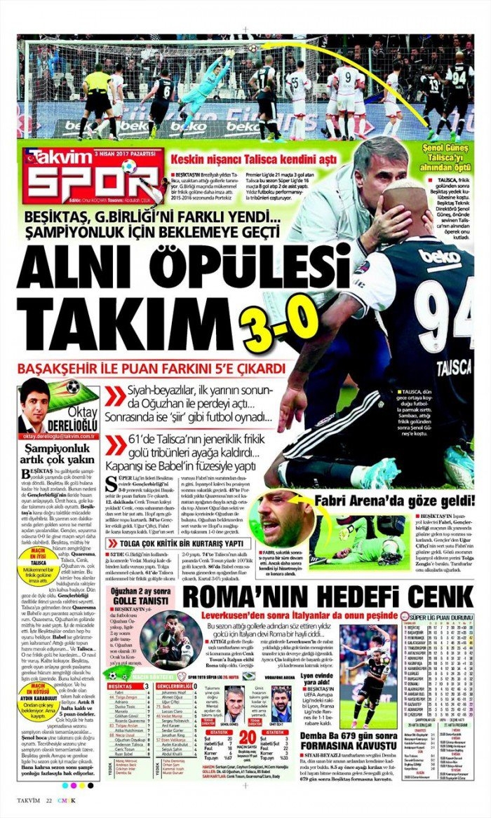 3 Nisan 2017 | İşte gazetelerin Beşiktaş manşetleri - Görsel 12