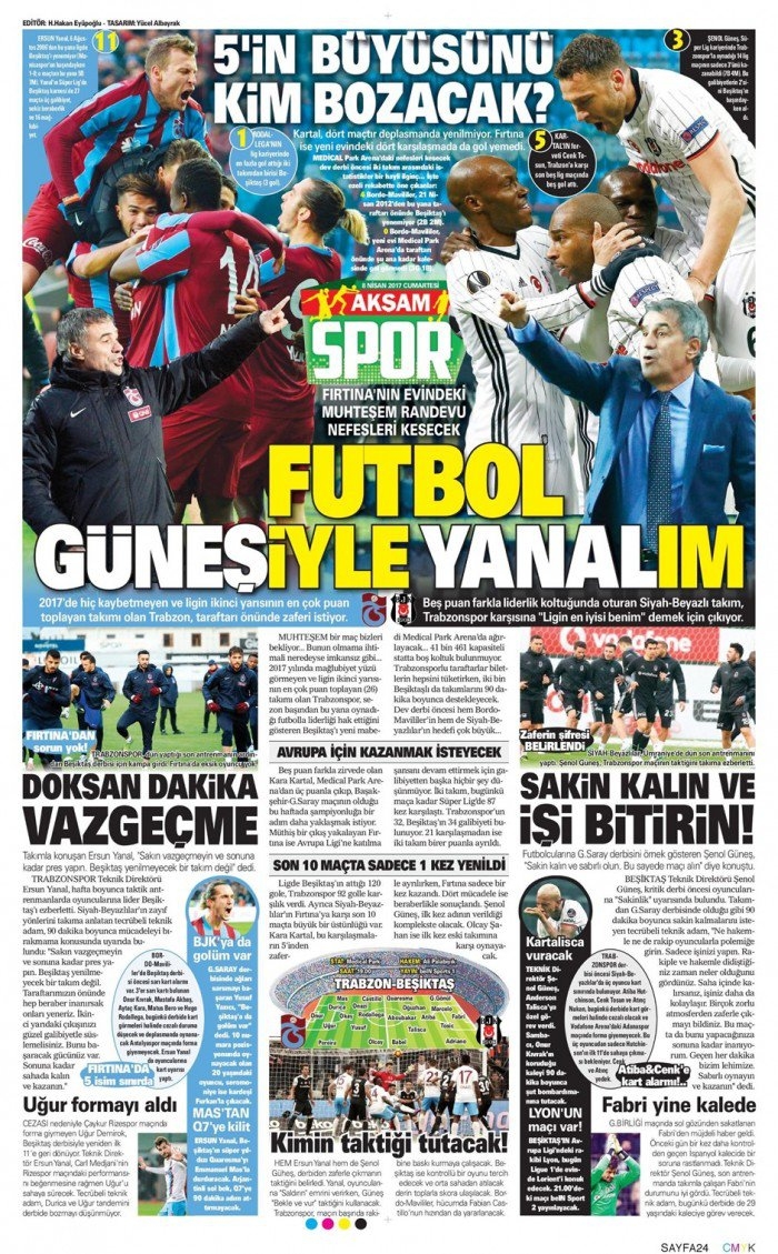 8 Nisan 2017 | İşte gazetelerin Beşiktaş manşetleri - Görsel 2