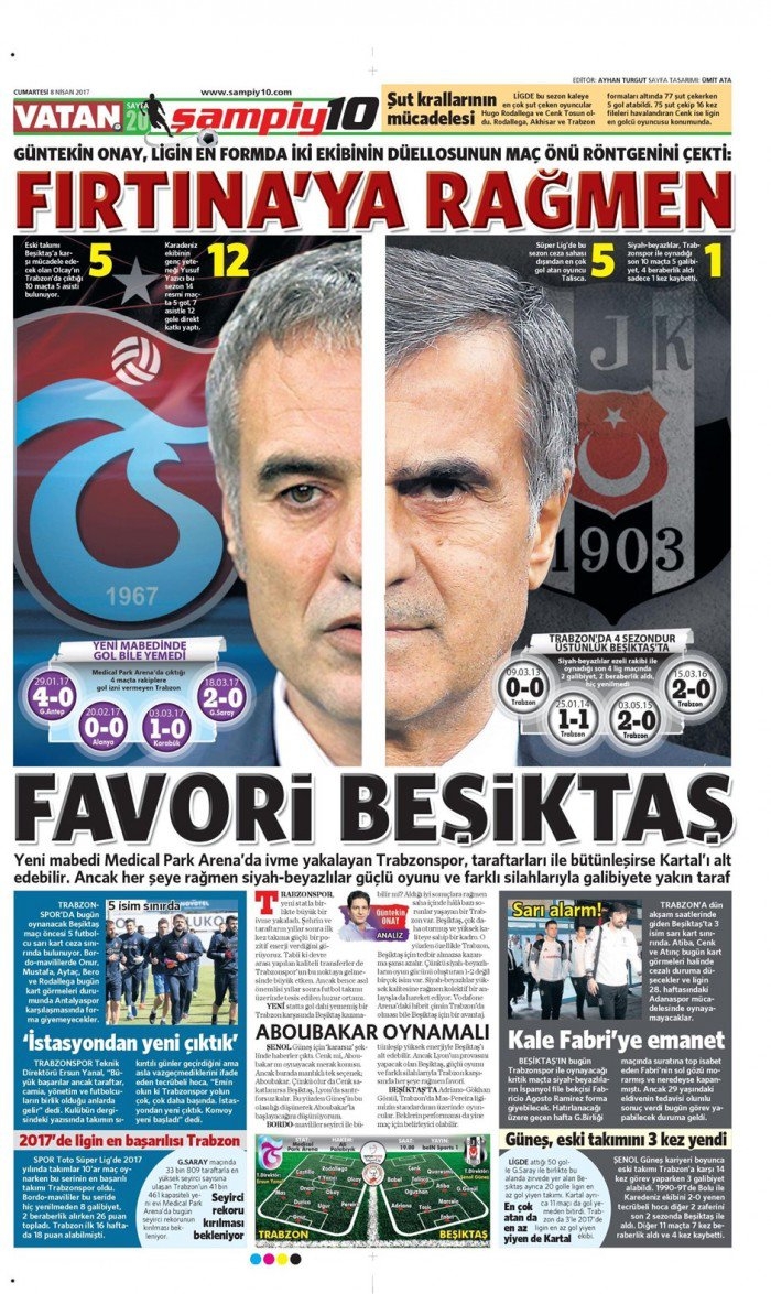 8 Nisan 2017 | İşte gazetelerin Beşiktaş manşetleri - Görsel 3