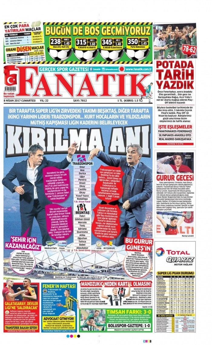 8 Nisan 2017 | İşte gazetelerin Beşiktaş manşetleri - Görsel 4