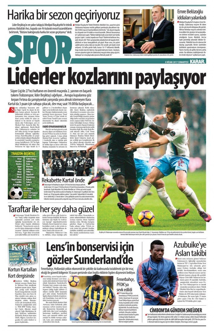 8 Nisan 2017 | İşte gazetelerin Beşiktaş manşetleri - Görsel 5