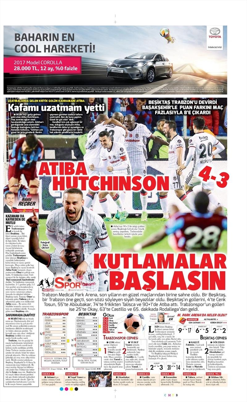 9 Nisan 2017 | İşte gazetelerin Beşiktaş manşetleri - Görsel 7
