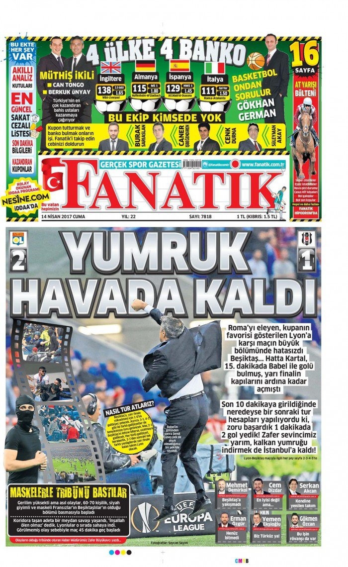 14 Nisan 2017 | İşte gazetelerin Beşiktaş manşetleri - Görsel 2