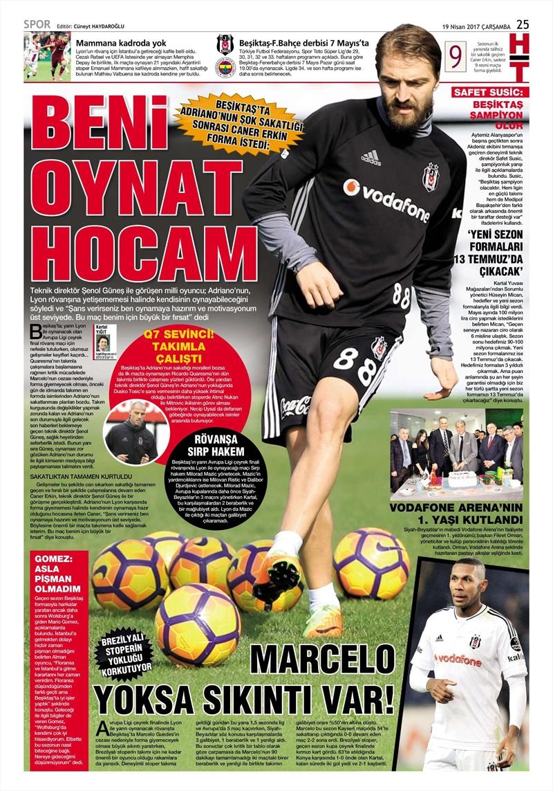 19 Nisan 2017 | İşte gazetelerin Beşiktaş manşetleri - Görsel 4