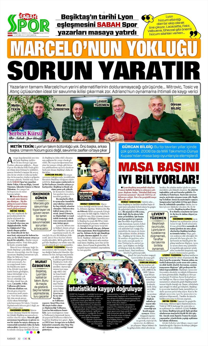 19 Nisan 2017 | İşte gazetelerin Beşiktaş manşetleri - Görsel 8