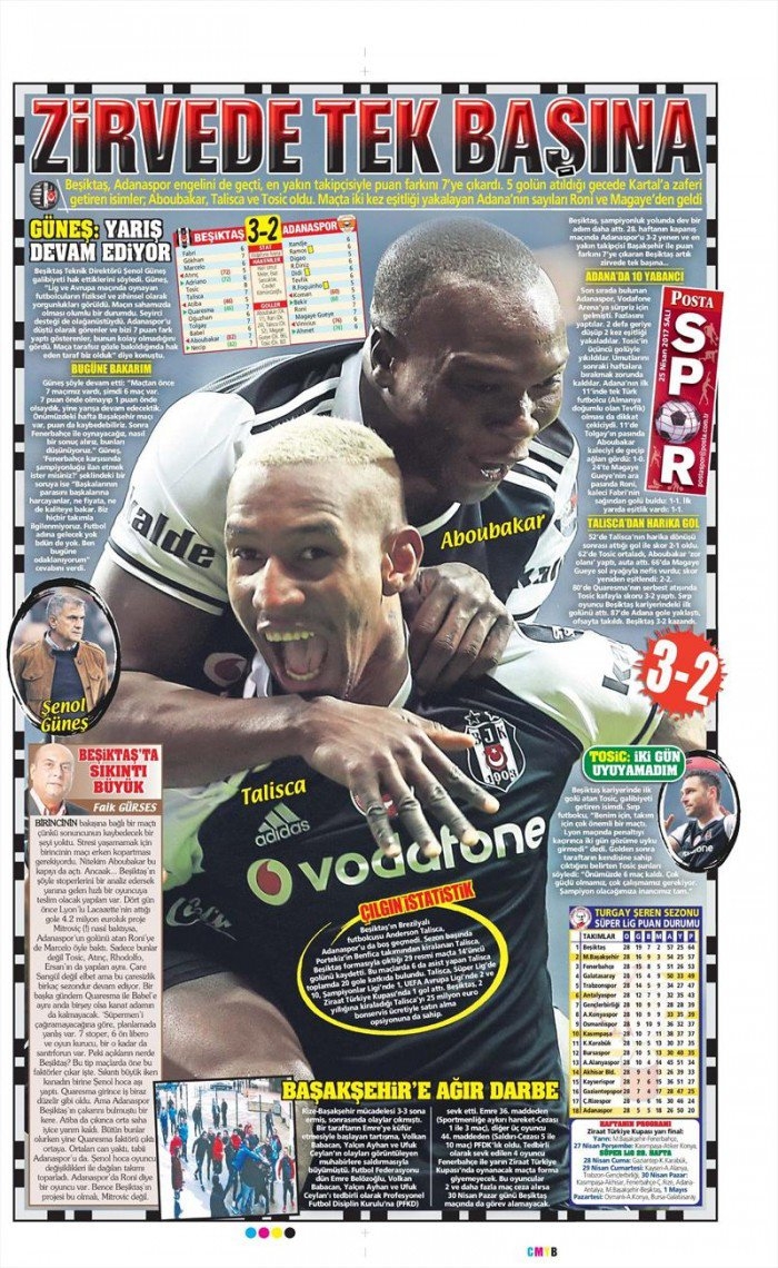 25 Nisan 2017 | İşte gazetelerin Beşiktaş manşetleri - Görsel 11