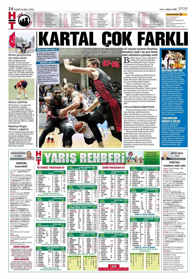16 Ekim 2016 | Gazetelerin Beşiktaş Manşetleri - Görsel 15