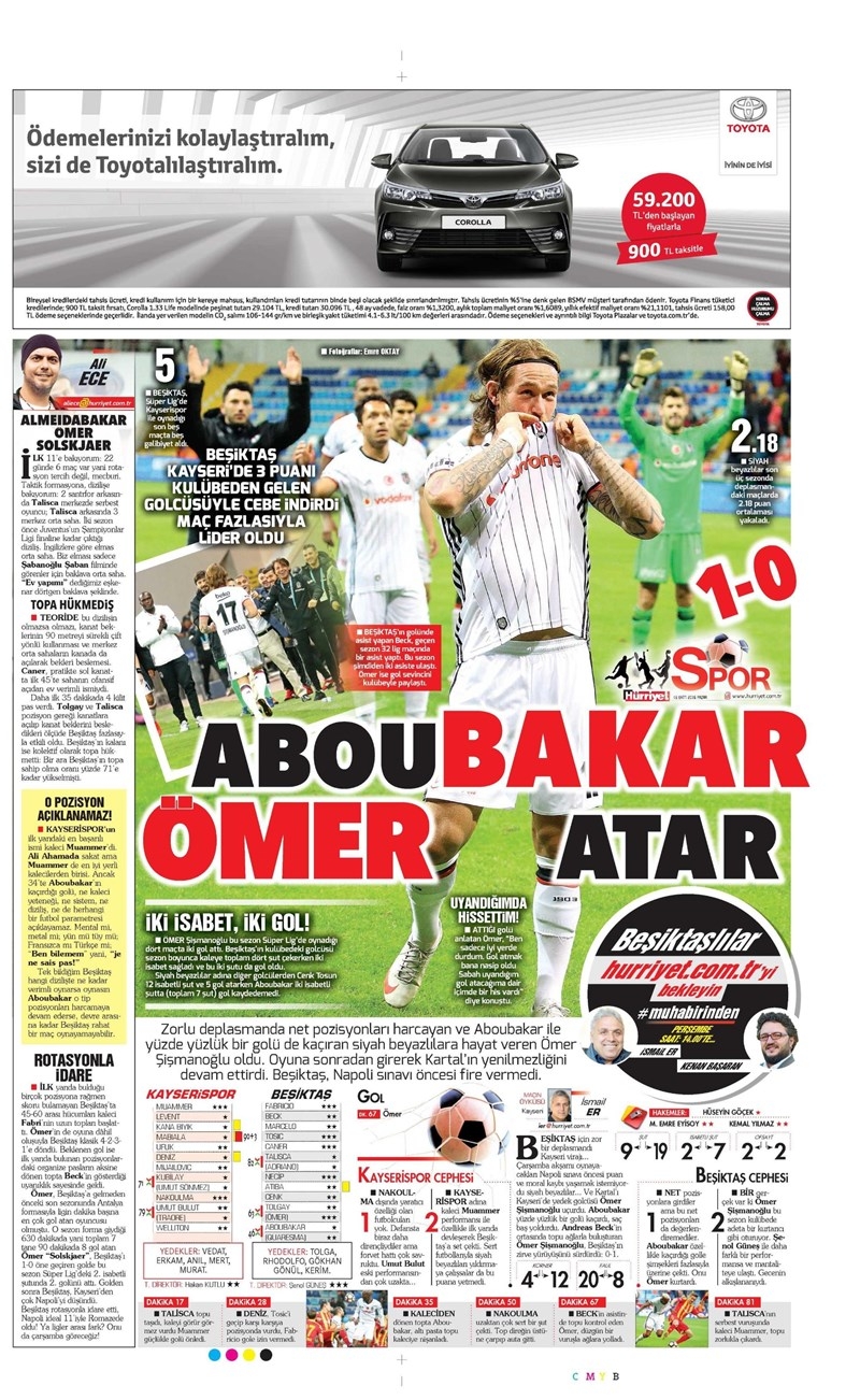 16 Ekim 2016 | Gazetelerin Beşiktaş Manşetleri - Görsel 5