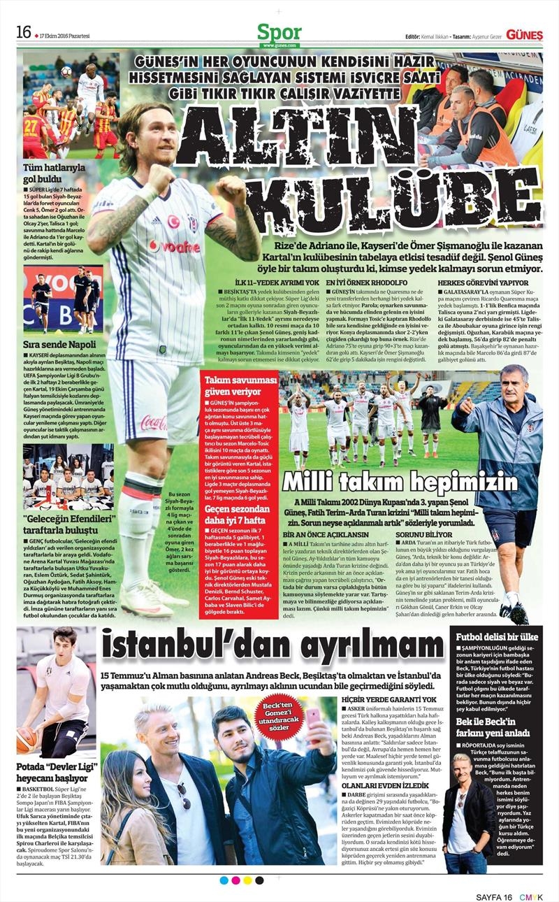 17 Ekim 2016 | Gazetelerin Beşiktaş manşetleri - Görsel 4