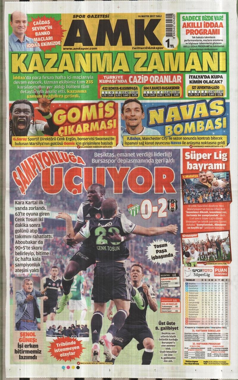 16 Mayıs 2017 | İşte gazetelerin Beşiktaş manşetleri - Görsel 10