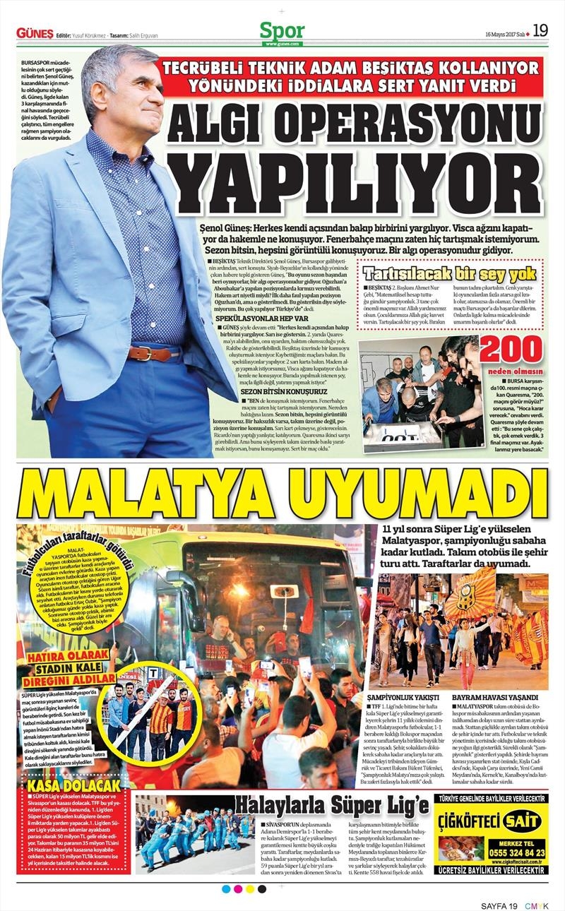 16 Mayıs 2017 | İşte gazetelerin Beşiktaş manşetleri - Görsel 21