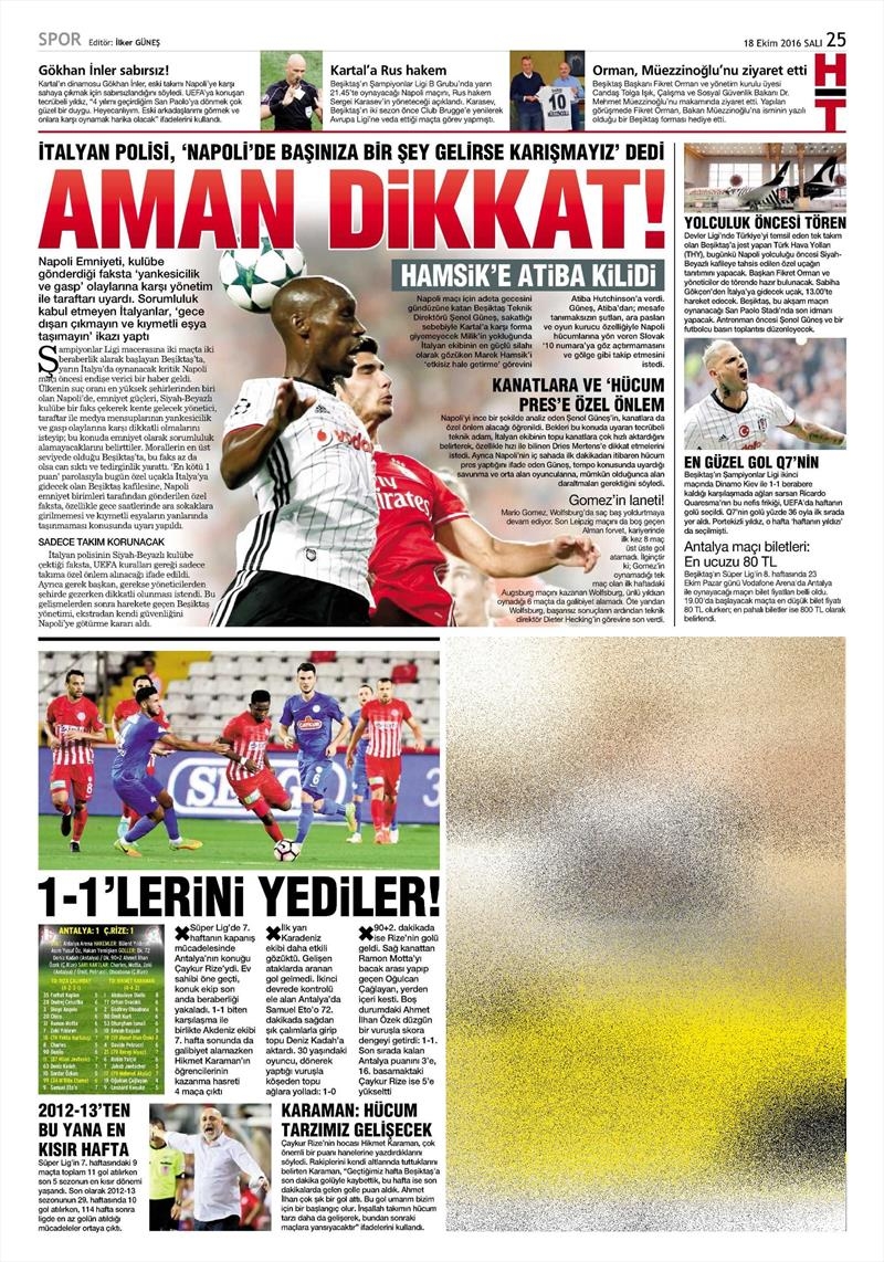 18 Ekim 2016 | Gazetelerin Beşiktaş manşetleri - Görsel 10