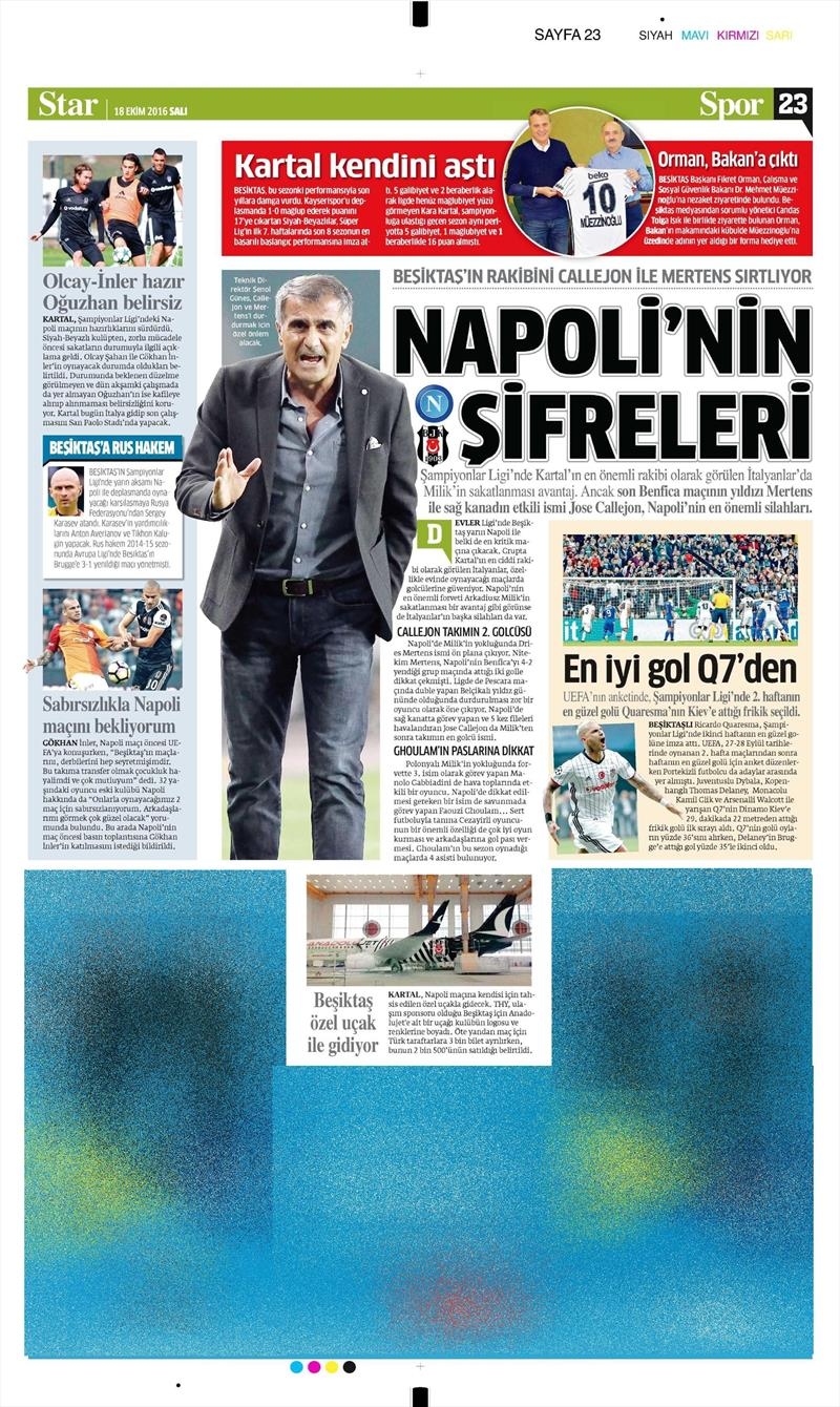 18 Ekim 2016 | Gazetelerin Beşiktaş manşetleri - Görsel 4