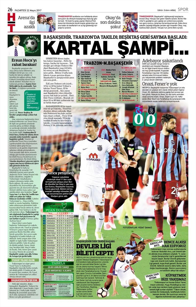22 Mayıs 2017 | İşte gazetelerin Beşiktaş manşetleri - Görsel 6