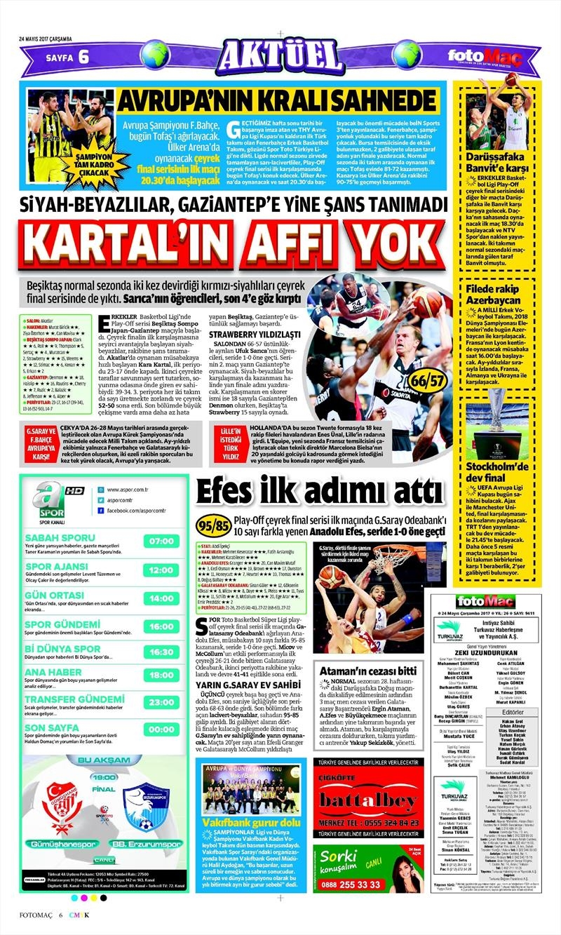 24 Mayıs 2017 | İşte gazetelerin Beşiktaş manşetleri - Görsel 7