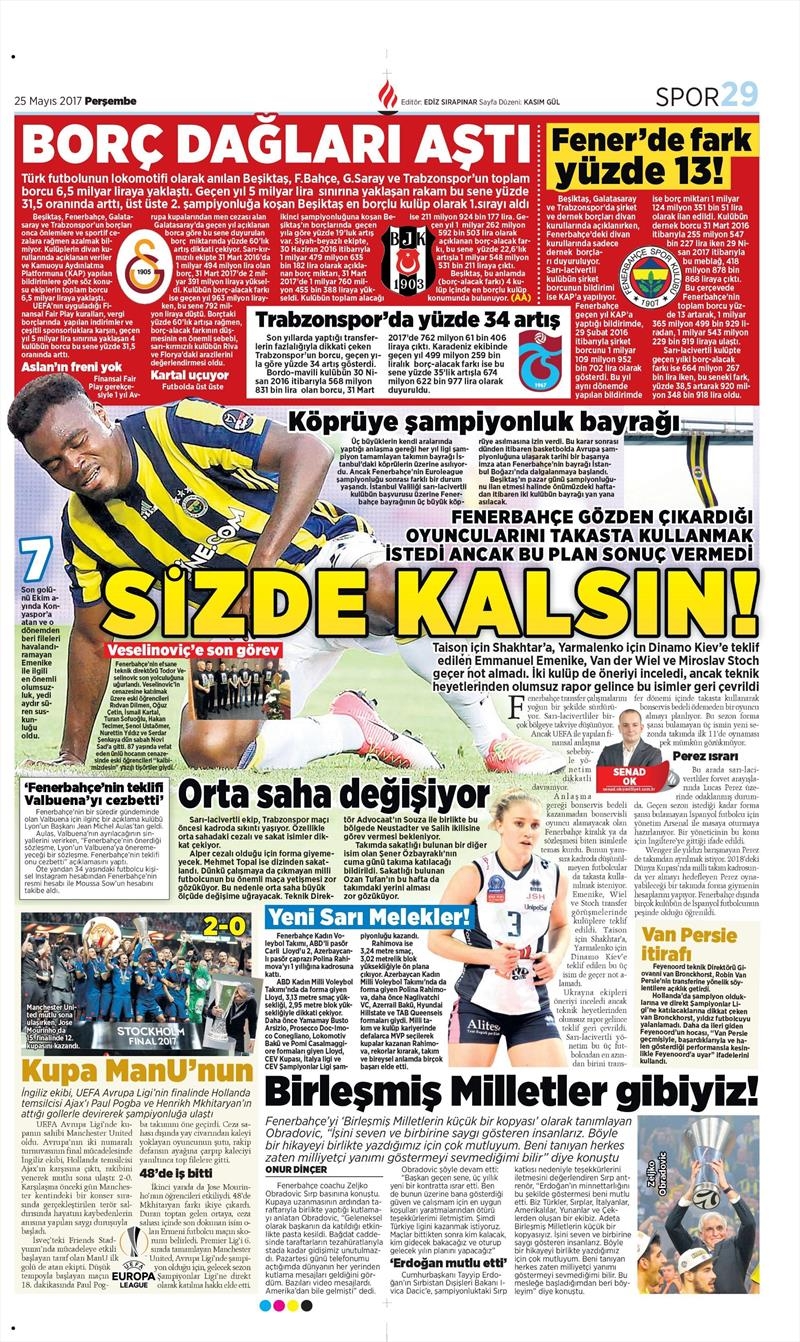 25 Mayıs 2017 | İşte gazetelerin Beşiktaş manşetleri - Görsel 5