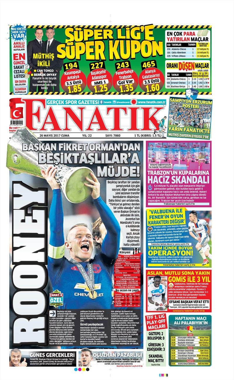 26 Mayıs 2017 | İşte Gazetelerin Beşiktaş Manşetleri - Görsel 2