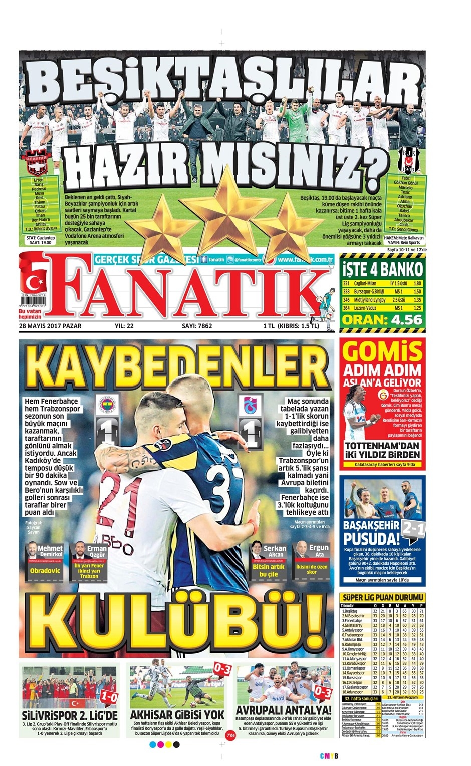 28 Mayıs 2017 | İşte gazetelerin Beşiktaş manşetleri - Görsel 1
