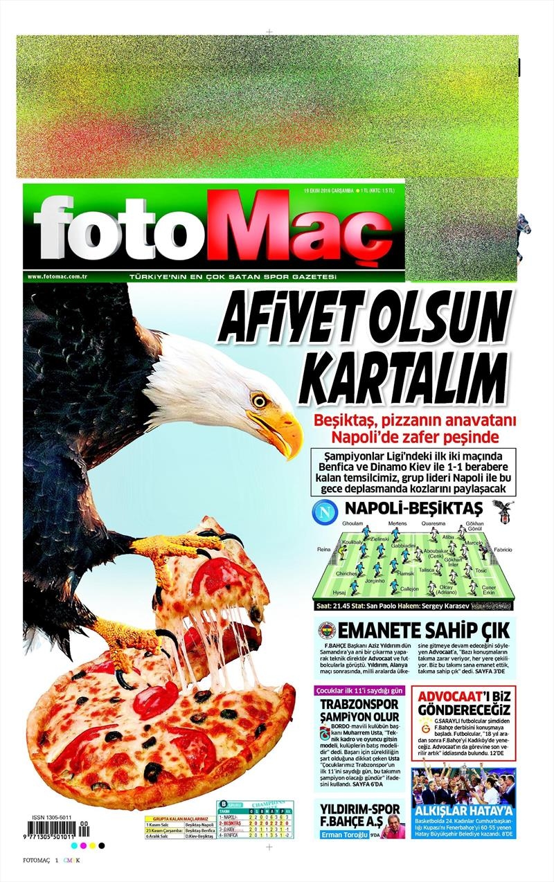 19 Ekim Çarşamba | Gazetelerin Beşiktaş Manşetleri - Görsel 6