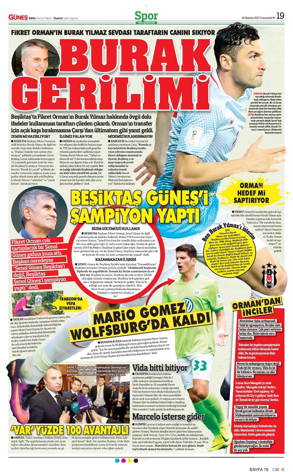 10 Haziran 2017 | Gazetelerin Beşiktaş Manşetleri - Görsel 3